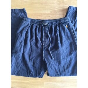Polo Ralph Lauren Men's Navy Blue Flannel PJ Pants Size Medium